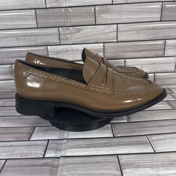 SARTO Women's Brown Patent Slip-On Loafers Women's Shoe Size‎ 8 - Picture 5 of 16